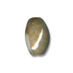 Enamel-Glazed Multi Color Ceramic Bead Oval 16x26mm (Ø 4.5mm)