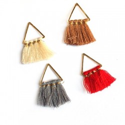 Multi Tassel Cotton Pendant ~30mm