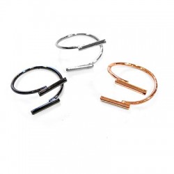 Bague en Laiton avec 2 Barres 20 mm