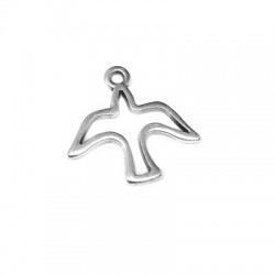 Zamak Charm Bird 18x14mm