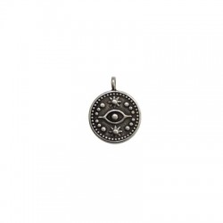 Zamak Charm Round Eye 15mm