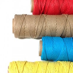 Hemp Cord Semi Waxed 1.5mm (50 mtrs/spool)