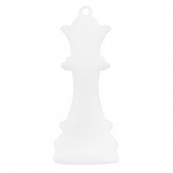 Plexi Acrylic Pendant Queen Chess Piece 28x65mm