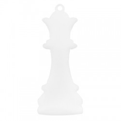 Plexi Acrylic Pendant Queen Chess Piece 28x65mm