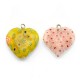 Millefiori Glass Pendant Heart 20mm