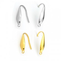 Stainless Steel 304 Earring Hook 19x5mm