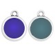 Zamak Charm Round with Enamel 19mm