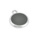 Zamak Charm Round with Enamel 19mm