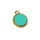 Zamak Charm Round with Enamel 19mm