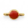 24K Gold Plated/ Red