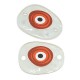 Plexi Acrylic Connector Oval w/ Evil Eye 20x15mm