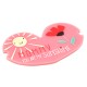 Plexi Acrylic Card for Bracelet "MOMMY" w/Sun Flower 85x51mm