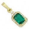 Gold/ Transparent/ Green Emerald