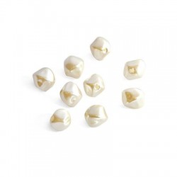 Perle ABS Irrégulière 9 x 10 mm Ø 1.8 mm