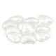 Pearl ABS Bead Heart 8x7mm (Ø1mm)