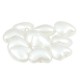 Pearl ABS Bead Heart 8x7mm Ø1mm