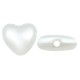 Πέρλα Συνθετική Χάντρα Καρδιά 11mm (Ø1mm)