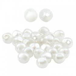 Pearl ABS Bead Round Irregular 8mm (Ø1.2mm)