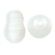 Pearl ABS Bead Oval Irregular 15x10mm Ø1mm