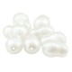 Pearl ABS Bead Oval Irregular 15x10mm Ø1mm