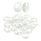 Pearl ABS Bead Tube Oval 7x5mm (Ø1mm)