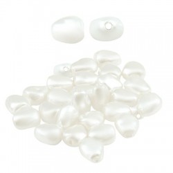 Perla ABS Tubolare Ovale 7x6 mm Ø1 mm
