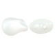 Pearl ABS Irregular Bead Teardrop Flat 17x10mm Ø1mm