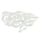 Pearl ABS Irregular Bead Teardrop Flat 18x11mm Ø1mm