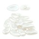 Pearl ABS Irregular Bead Teardrop Flat 17x9mm Ø1mm