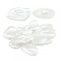 Perla ABS Irregolare Piatta 18X10 mm Ø1 mm