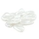 Pearl ABS Irregular Bead Flat 18x10mm Ø1mm