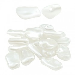 Perla ABS Irregular Plana12x9mm (Ø1mm)