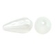 Pearl ABS Bead Teardrop 22x10mm Ø1mm