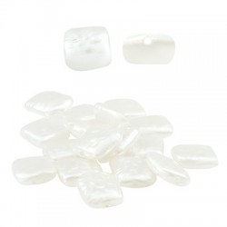 Perla ABS Cuadrada 11x9mm (Ø1mm)