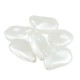 Pearl ABS Irregular Bead Teardrop Flat 20x15mm Ø1mm