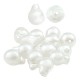 Pearl ABS Bead Teardrop Irregular 12x9mm Ø1mm