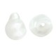 Pearl ABS Bead Teardrop Irregular 12x9mm Ø1mm