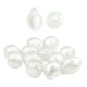 Pearl ABS Bead Teardrop Irregular 14x10mm Ø1mm