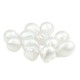 Pearl ABS Bead Teardrop Irregular 14x10mm Ø1mm