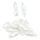 Pearl ABS Bead Chips Irregular 15x5mm Ø1mm
