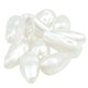 Pearl ABS Bead Irregular Drop 17x28mm (Ø1mm)