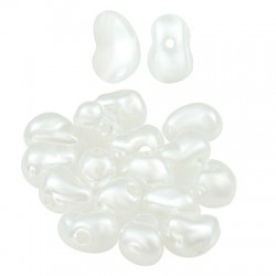 Pearl ABS Bead Irregular 6x9mm (Ø1mm)