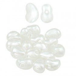 Perle ABS Irrégulière 6 x 9 mm Ø 1 mm