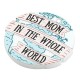 Plexi Acrylic Pendant Round "BEST MOM" 35mm