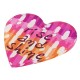 Plexi Acrylic Pendant Heart "rise & shine" 40mm