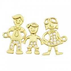 Connecteur en Laiton Zircon Famille 23 x 17 mm