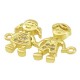 Zircon Brass Connector Boy Girl 15x13mm