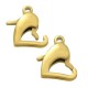 Stainless Steel 304 Lobster Clasp Heart 9x14mm
