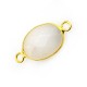 Monture Ovale en Laiton 13 x 18 mm avec Pierre Quartz noir