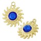 Stainless Steel Charm Sun with Strass 12mm
